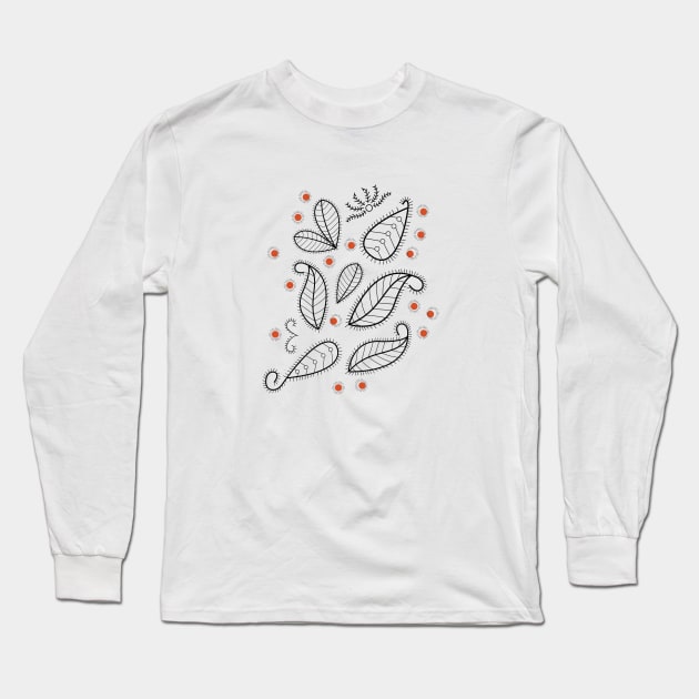 Georgian ceramic pattern design Long Sleeve T-Shirt by NickiPostsStuff